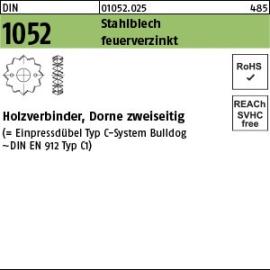 DIN 1052 Stahlblech feuerverzinkt Holzverbinder, Dorne zweiseitig Produktbild