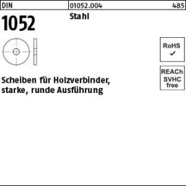 DIN 1052 Stahl Scheiben für Holzverbinder, starke, runde Ausführung Produktbild