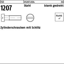 ISO 1207 Stahl blank gedreht Zylinderschrauben mit Schlitz Produktbild