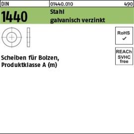 DIN 1440 Stahl galvanisch verzinkt Scheiben für Bolzen, Produktklasse A (m) Produktbild