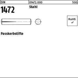 DIN 1472 Stahl Passkerbstifte Produktbild