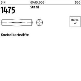 DIN 1475 Stahl Knebelkerbstifte Produktbild