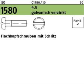 ISO 1580 Flachkopfschrauben mit Schlitz