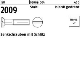 ISO 2009 Senkschrauben mit Schlitz