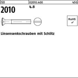 ISO 2010 Linsensenkschrauben mit Schlitz