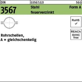 Reyher DIN 3567 Stahl Form A feuerverzinkt Rohrschellen, gleichschenkelig Produktbild