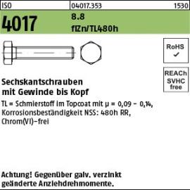 Reyher ISO 4017 8.8 flZn/TL 480h (zinklamellenbesch.) Sechskantschrauben mit Gewinde bis Kopf Produktbild