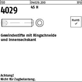 ISO 4029 Gewindestifte mit Innensechskant und Ringschneide
