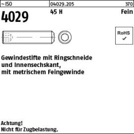 Reyher ~ISO 4029 45 H Fein Gewindestifte mit Ringschneide und Innensechskant, mit metrischem Feingew. Produktbild