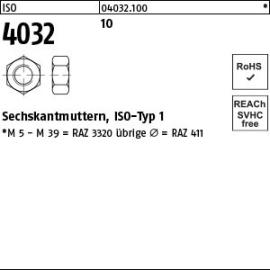 Reyher ISO 4032 10 Sechskantmuttern, ISO-Typ 1 Produktbild