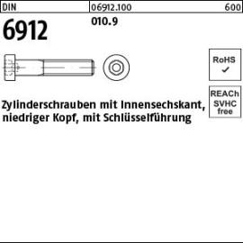 DIN 6912 010.9 Zylinderschrauben mit Innensechskant, niedriger Kopf, mit Schlüsselführung Produktbild