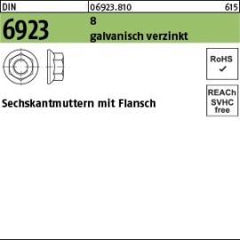 Reyher DIN 6923 8 galvanisch verzinkt Sechskantmuttern mit Flansch Produktbild