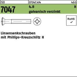 ISO 7047 Linsensenkschrauben mit Kreuzschlitz