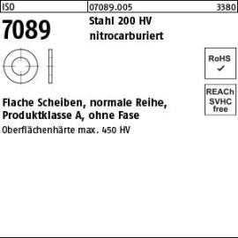 Reyher ISO 7089 Stahl 200 HV nitrocarburiert (salzbadnitriert) Flache Scheiben, normale Reihe, Produktklasse A, ohne Fase Produktbild
