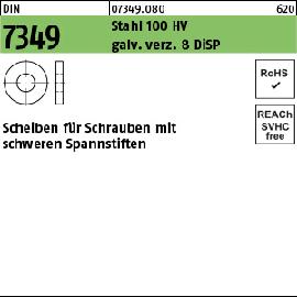 DIN 7349 Stahl 100 HV 21,0 gal Zn 8 DiSP (Dickschichtpass.) gal ZnDi VE=S Produktbild