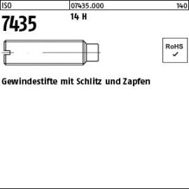 ISO 7435 Gewindestifte mit Schlitz und mit Zapfen