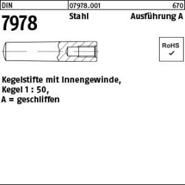 Reyher DIN 7978 Stahl Ausführung A Kegelstifte mit Innengewinde, Kegel 1 : 50, geschliffen Produktbild