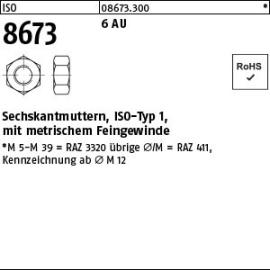 Reyher ISO 8673 6 AU Sechskantmuttern, ISO-Typ 1, mit metrischem Feingewinde Produktbild