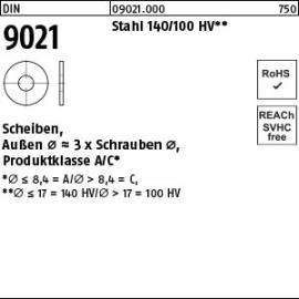 DIN 9021 Scheiben mit Außendurchmesser ca. 3 d