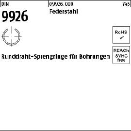 DIN 9926 Federstahl Runddraht-Sprengringe für Bohrungen Produktbild