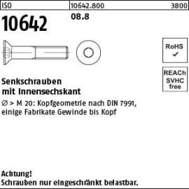Reyher ISO 10642 08.8 Senkschrauben mit Innensechskant Produktbild