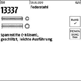 ISO 13337 Federstahl Spannstifte (-hülsen), geschlitzt, leichte Ausführung Produktbild