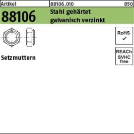 Reyher ART 88106 Setzmuttern M 12 / 2,9 Stahl gehärtet, galv. verzinkt gal Zn VE=S Produktbild