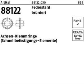 Reyher Artikel 88122 Federstahl brüniert Achsen-Klemmringe (Schnellbefestigungs-Elemente) Produktbild