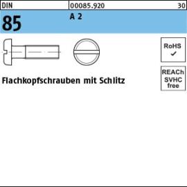 Reyher DIN 85 A 2 Flachkopfschrauben mit Schlitz Produktbild