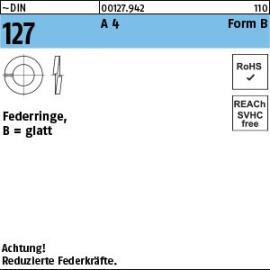 Reyher ~DIN 127 A 4 Form B Federringe, glatt Produktbild