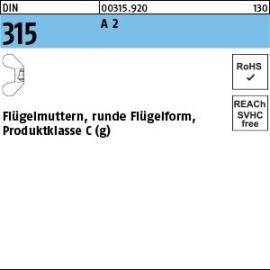 Reyher DIN 315 A 2 Flügelmuttern, runde Flügelform, Produktklasse C (g) Produktbild