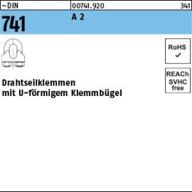 ~DIN 741 A 2 Drahtseilklemmen mit U-förmigem Klemmbügel Produktbild