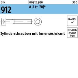 DIN 912 A 2 - 70 Zylinderschrauben mit Innensechskant Produktbild