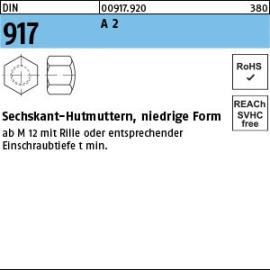 Reyher DIN 917 A 2 Sechskant-Hutmuttern, niedrige Form Produktbild