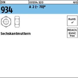 Reyher DIN 934 A 2 - 70 Sechskantmuttern Produktbild