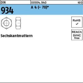 Reyher DIN 934 A 4 - 70 Sechskantmuttern Produktbild