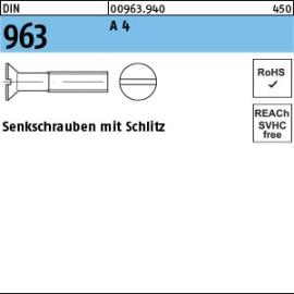 DIN 963 A 4 Senkschrauben mit Schlitz Produktbild