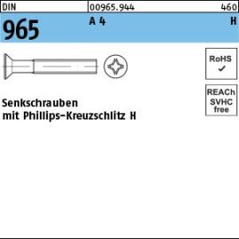 DIN 965 A 4 H Senkschrauben mit Phillips-Kreuzschlitz H Produktbild