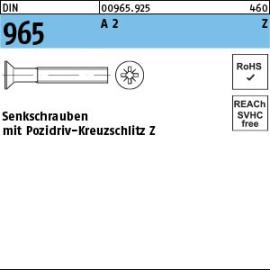 DIN 965 A 2 Z Senkschrauben mit Pozidriv-Kreuzschlitz Z Produktbild