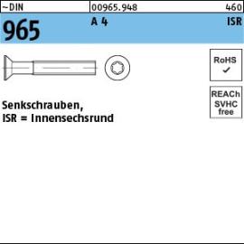 ~DIN 965 A 4 ISR Senkschrauben, mit Innensechsrund Produktbild