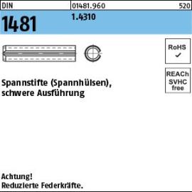 Reyher DIN 1481 1.4310 Spannstifte (Spannhülsen), schwere Ausführung Produktbild