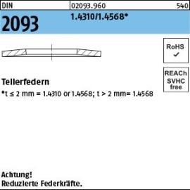 DIN 2093 1.4310/1.4568 Tellerfedern Produktbild