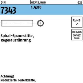 Reyher DIN 7343 1.4310 Spiral-Spannstifte, Regelausführung Produktbild