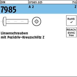 Reyher DIN 7985 A 2 Z Linsenschrauben mit Pozidriv-Kreuzschlitz Z Produktbild