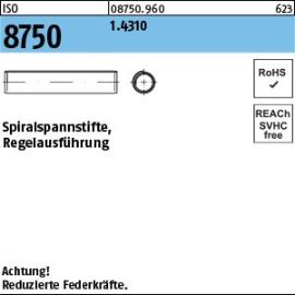 Reyher ISO 8750 1.4310 Spiralspannstifte, Regelausführung Produktbild