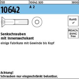 ISO 10642 A 2 Senkschrauben mit Innensechskant Produktbild