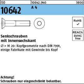 ISO 10642 A 4 Senkschrauben mit Innensechskant Produktbild