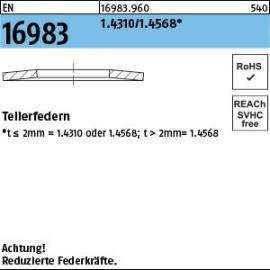 EN 16983 1.4310/1.4568 Tellerfedern Produktbild