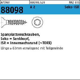 ART 88098 Spanplattenschrauben A 2 8 x 90 -T40 Senkkopf VE=S Produktbild