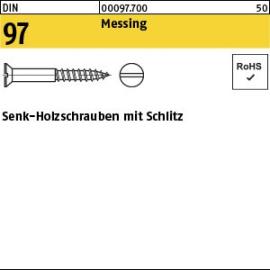 Reyher DIN 97 Messing Senk-Holzschrauben mit Schlitz Produktbild